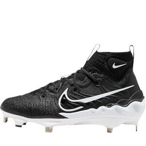 Nike Alpha Huarache NXT Black White Metal Cleats DJ6517-001 Men Size 9 NWOT